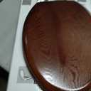 Angel Shield Elongated Wood Toilet Seat with Quiet Close,Easy Clean,Quick-Release Hinges(Elongated,Dark Walnut)