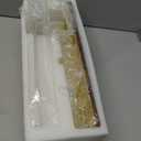 Acrylic Desk Organizer 4-Piece Desk Kit + Free Complimentary Acrylic Ruler, Desktop Organization for Office or Home (Gold)