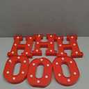 Festive HO HO HO Christmas Decor, LED Light Up Letters Sign, Battery Powered Christmas Decorations Indoor for Home Tabletop, Bar & Xmas Party, Perfect for Holiday Gift & Indoor Decor Accent