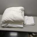 Paxrac White Comforter Full Size, 3 Pieces Boho Comforter Set, Lightweight Solid Bedding Set, All Seasons Soft Breathable Full Bed Set (80x90In Comforter & 2 Pillowcases)