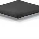 Augld Square Chair Seat Cushion Memory Foam Chair Cushion for Kitchen, Dining,Office or Car 18x18 in Black