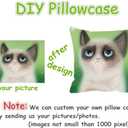 ONGING Decorative Throw Pillow Case Gray Blue and Ivory Christmas Cute Snowman with Snowflakes Pillowcase Cushion Cover One Side Design Printed Square Size 20x20 inch (Multi 04)