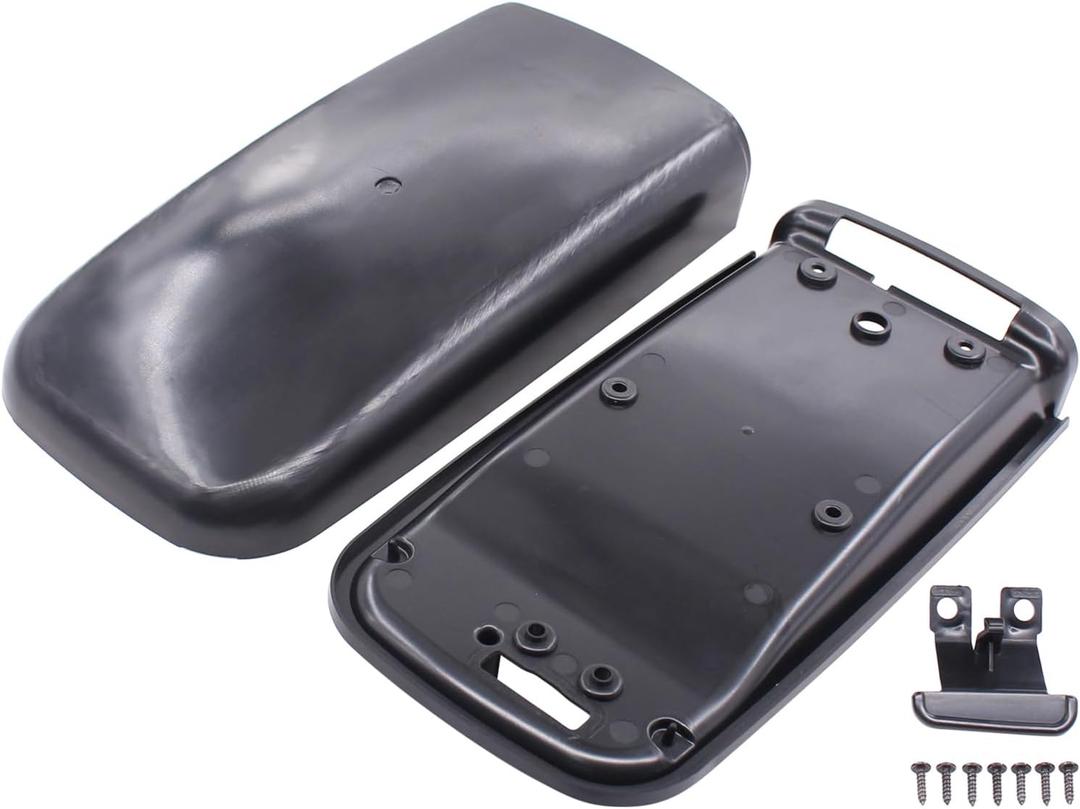 ApplianPar Center Console Lid Armrest Cover Repair Kit Black for Trailblazer Envoy Ascender Rainer Bravada