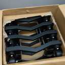 KEDSUM Car Dolly Set of 4, 6000 LBS Wheel Dolly, Heavy Duty Vehicle Dollies, Double V-Shaped Design & Nylon Casters with Brakes Used for Moving Cars, Trailers, SUV, Motorcycles and Boats