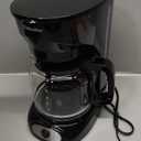 Mueller 12-Cup Drip Coffee Maker - Borosilicate Carafe, Auto-Off, Reusable Filter, Anti-Drip, Keep-Warm Function, Clear Water Level Window Coffee Machine, Kitchen Essentials & Accessories (Black)