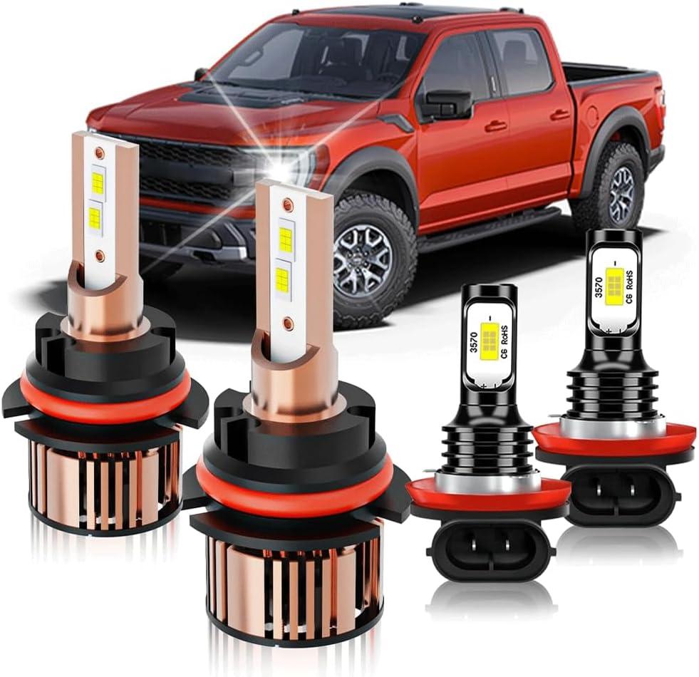 Compatible for 2005-2019 Nissan Frontier Multi-position Beam Driving Light bulbs, Enhanced Visibility Direct Installation, pack of 4