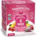 Mamma Chia Strawberry Lemonade Organic Prebiotic Squeeze Snack, Non GMO, No Added Sugar, 14 Ounces, BBD 01/31/2027 (Pack of 6)