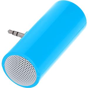 KIMISS 3.5 mm Jack Stereo Mini Speaker Portable Plug in Speaker for Mobile Phones and Tablets, Compatible with All Digital Devices, Modern Style, Blue