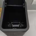 TIPGO Bathroom Trash Can with Lid, 10 Liter/ 2.6 Gallon Slim Garbage Can, Small Trash Bin Waste Basket with Pop-Up Lid for Kitchen, Bedroom, Living Room, Office (Black)