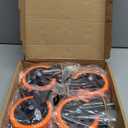 5 Inch Caster Wheels, Threaded Stem Casters Set of 4 Heavy Duty, Swivel Casters 1/2"-13 x 1 (Screw Diameter 1/2", Stem Length 1"), Safety Dual Locking Industrial Casters, Wheels for Cart, Furniture