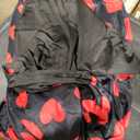 Plus Size Women's 2 Piece Outfits Printed Casual Long Sleeve Wrap Crop Top Maxi Long Dress Flowy Matching Sets, 3XL