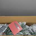 2 Pack 4 Ft Snow Flocked Christmas Entrance Tree in Pot Base with Timer 8 Mode 60 Warm White and Colorful Change Lights 12 Pine Cone Battery Operated for Porch Front Door Entryway Home