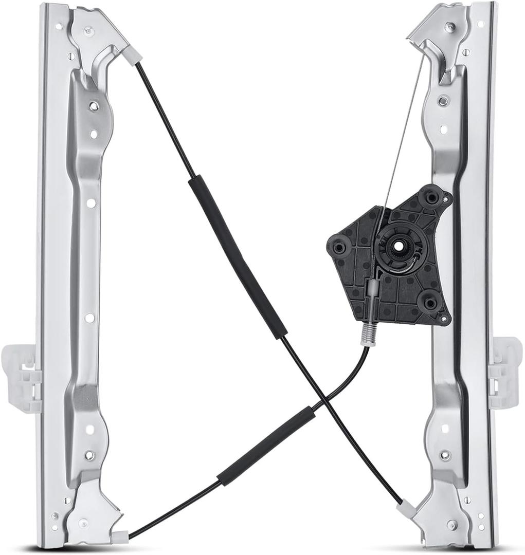 YHTAUTO Front Driver Side Power Window Regulator Without Motor Compatible with Dodge Avenger 2008-2010, Sedan Only