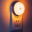 myCozyLite Night Lights Plug into Wall, Amber LED, 2 Pack, Motion Sensor Night Light, Automatic Motion Activated Light Indoor, for Bathroom, Bedroom, Kitchen, Hallway, Stairway, Kids, Adults (M1803)