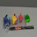 Extra Long Clipper Guards Set Compatible with Andis Master, Oster Fast Feed, Andis AAC-1, GC, LCL, ML, PM-1, PM-2,RS-1,US-1, Size: #10-20 (Length: 1.25"- 2.5), with straighting comb (6 Piece Set)