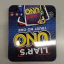 Mattel Games Liars UNO Card Game in Travel & Storage Tin for Adults, Kids, Families, Parties & Game Nights, Outwit Other Players with Bluffing & Trickery 