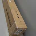 Rolanstar Bed Frame Twin Size with USB Charging Station, LED Bed Frame with Wood Storage Headboard, Rustic Brown Metal Platform Bed with Under Bed Storage, No Box Spring Needed, Noise Free