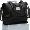 Travel Duffel Bag, Sports Tote Gym Bag, Shoulder Weekender Overnight Bag for Women