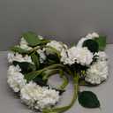 Kimura's Cabin 2Bouquets Fake Hydrangea Flowers Vintage Artificial Silk Flowers Bouquets 10Heads for Home Table Centerpieces Wedding Party Decoration (White, Pack of 2)