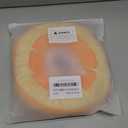 ANWA Adjustable Cat Cone Collar Soft, Cute Cat Donut Collar After Surgery, Kitten Recovery Cones to Stop Licking (Medium, Orange)