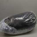 JOLLYVOGUE Calming Dog Bed Medium Size Dog, 31in Donut Washable Medium Pet Bed, Anti-Slip & Anti-Anxiety Fluffy Faux Fur Round Dogs Bed, Fits up to 45 lbs Pets (Smoke Grey)