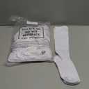 Shinymoon 8 Pairs Kids Compression Socks 15-20 Mmhg Knee Length Sock Calf Graduated Compression Stockings for Boys Girls (White)