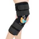 Hinged ROM Knee Braces Adjustable Knee Immobilizer Support for Knee Pain ACL MCL PCL Arthritis Meniscus Tear for Men and Women (XL)