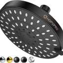 HOPOPRO 5-Mode High Pressure Shower Head - The Washington Post, NBC News, Today TV Show Recommended - High Flow Fixed Showerheads (6 Inch Oil Rubbed Bronze)