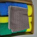 Sponges Set - Variety Colors - Scratch-Free Multipurpose Dish Sponge(15Pack)& 100% Cotton Waffle Weave Kitchen Dish Cloths(2Pack) for Kitchen, Stove,Bathroom, Sink,Shower