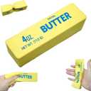 Butter Squishy, Slow Rebound Cute Butter Squeeze Stress Balls, Realistic Butter Stick Soft Squeeze Toys, Sensory Stress Relief Squishies Soft & Stretchy Fidget Toys for Anxiety Relief Party Favors