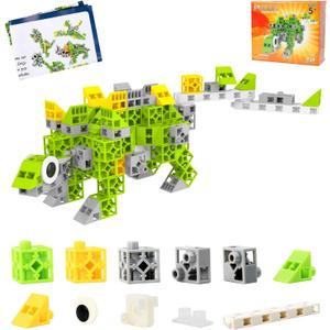 2 x 150 PCS 0.8in Building Blocks - Toy Building Sets for Kids, Building Blocks Cubes, School Toys Birthday Gifts for Boys and Girls Age 3+ Years Old Stimulate Imagination (150, Dinosaur)