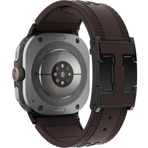 Sport Silicone Bands Compatible with Samsung Galaxy Watch Ultra Band (2025/2024) 47mm for Men Women,Soft Silicone with Magnetic Buckle Replacement Strap for Galaxy Watch Ultra