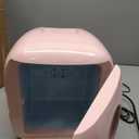 Frigidaire Retro Mini Personal Fridge Cooler, Holds 9L or 12 Cans, Portable for Car, Office, Bedroom, Dorm Room, or Cabin, Features Plugs for Home Outlet & 12V Car Charger - 10"D x 7"W x 10.5"H, Pink