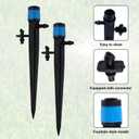 30pcs Drip Irrigation Emitters, 360 Adjustable Irrigation Drippers Sprinklers for 1/4" Tubing 0-3ft Spray Distance Garden Drippers Sprayer Heads for House Garden Watering Drip System Fittings