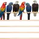 Bird Perches Natural Wood Double Slots, 30 Inches, 8 Pcs
