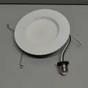 Sylvania 5"/6 Recessed LED Downlight Kit, 65W Equivalent Efficient 10W, 700 Lumens, 3000K, Medium Base and White Trim - 1 Pack (74291)