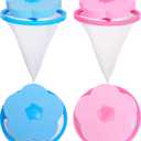 Pet Hair Remover for Laundry, 4 Pack Floating Lint Catcher for Washing Machine, Upgraded Ultra-Fine Mesh Pet Hair Catcher for Pulsator Washer, Reusable Laundry Lint Trap for Dog Cat Fur