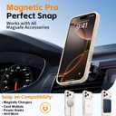 4 x Magnetic for iPhone 17 Pro Max Case, [Matte Solid Color] [Full Camera Protection] Protective Case for iPhone 17 Pro Max - Milky White