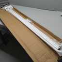 Double Curtain Rods Matte White,Room Darkening Drapery Rod for 72-144 Inches,Adjustable 3/4 Inches Front and 5/8 Inches Back Quality Metal Rod for Window,Wrap Around Design