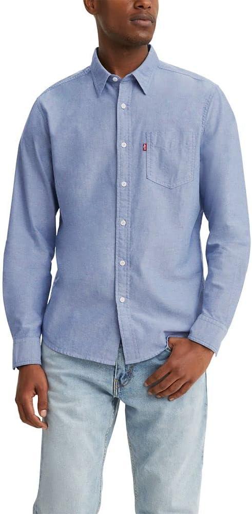 Levi's Men's Classic 1 Pocket Long Sleeve Button Up Shirt (L)