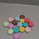 Juvale Macaron Pill Case - Macaron Jewelry Holder & Pill Box - Durable Mini Plastic Containers with Lids - 8 Colors, 1.7 in - Pack of 16