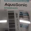AquaSonic Genuine Standard Replacement Brush Heads | ADA Accepted | for Normal & Sensitive Teeth | Compatible with Many AquaSonic Toothbrush Handles (8 Pack White)