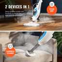 PurSteam 10-in-1 Steam Mop, Floor Steamer with Detachable Handheld Steam Cleaner for Tile, Hardwood Floors