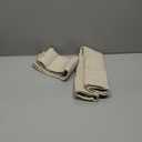 ANRODUO Pack of 2 Decorative Linen Pillow Covers Euro Sham Natural Beige Neutral Farmhouse Boho Solid Cushion Case Soft Accent Pillowcase for Couch Sofa Bedroom Living Room Home Decor 22 x 22 Inch