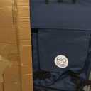 Rio Beach Original 4-Position Steel Backpack Chair with Pillow, Hands-Free Beach Chair Backpack for Adults, Navy, 22.25" W X 30" D X 29.5" H