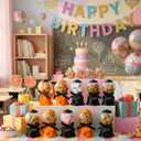 Blosssound 24 Set Candy Party Favors Mini Gumball Machine 3.8 Inch Candy Holder Dispenser Plastic Candies Box for Christmas Birthday Wedding Gift Prizes Party Decor(Halloween)