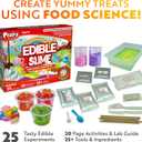 Playz Edible Slime Candy Making Science Kit for Kids Ages 8-12 Years Old - Food Science Chemistry Kid Science Kit with 25 Experiments to Make Slime Chocolates, Educational Science Kits for Boy & Girls