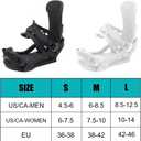 Snowboard Bindings Lightweight Snow Shoes Bindings Rear Entry Bindings for Men and Women Easy to Put on and Take Off