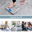 Vitafit Digital Bathroom Weight Scale for Body Weight, High Accuracy Assured by Weighing Professional Since 2001,Extra Large Blue Backlit LCD and Step-On, 400lb/182kg, Clear Glass