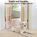 Clear Baby Safety Gate for Stairs,29.52-37.79" Wide, 30" Tall Pressure Mounted Acrylic Pet Gate, Easy Walk Through Auto Close Child Gate for Doorways and House,29.52-37.79"